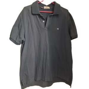 Southern Tide The Skipjack Polo Men's Medium Short Sleeve Blue Fish Logo Casual